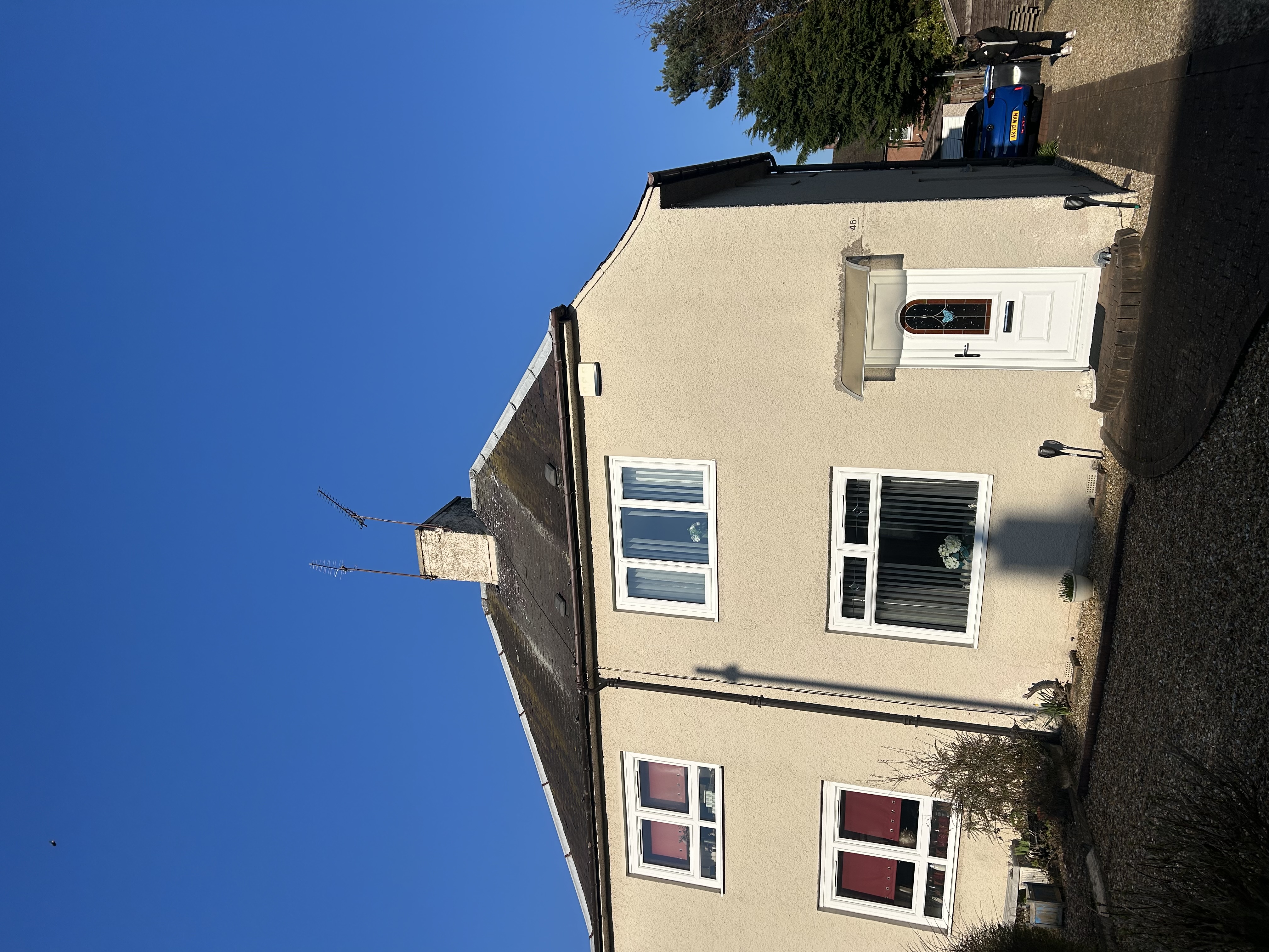 Slate roof before replacement